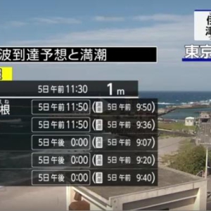 日本发生6.6级地震引发海啸 日本气象厅发警报吁紧急撤离