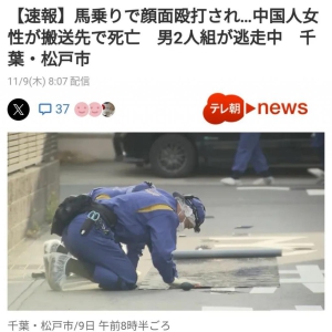 突发：一名中国女性在东京附近被殴打致死！