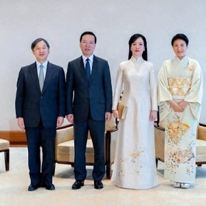 日本雅子皇后欢迎越南夫人！穿和服亮相，越南夫人穿奥黛更惊艳 ...