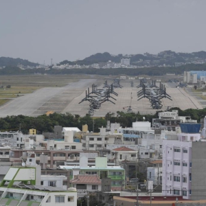 美军一架运输机在日本鹿儿岛县近海坠落