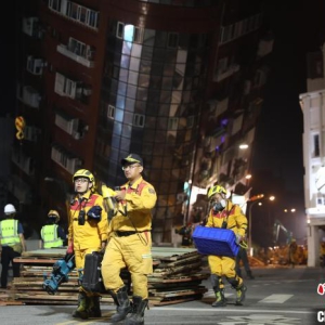 直击台湾花莲地震现场：市区搜救工作告一段落