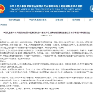 中方代表：奉劝相关国家遵守世卫大会决定，恪守一个中国原则 ...