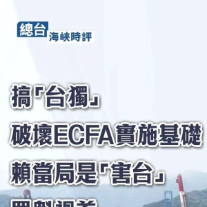 搞“台独”破坏ECFA实施基础，赖当局是“害台”罪魁祸首 ...