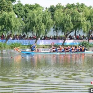 台湾龙舟队“登陆”竞渡迎端午：愿成“常来族”