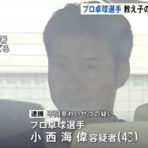 涉嫌猥亵学生家长，日本乒乓名将被捕