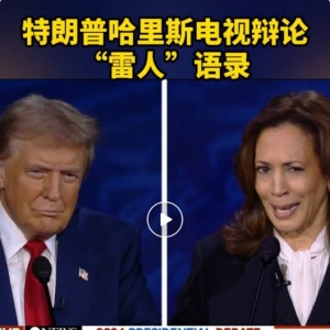 首次正面交锋 两人“雷语”频出！特朗普：你放开边境让罪犯涌入 哈里斯：你 ...