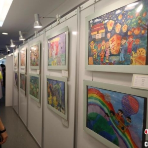 海峡两岸少儿美术大展首次走进台湾新北市