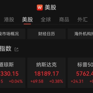 美股小幅收涨，道指、标普创新高