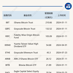 强势“吸金”！美国现货比特币ETF单日净流入超5亿美元 管理规模已超600亿美 ...