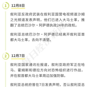 短短 12 天，叙反对派武装宣布推翻 24 年政权，阿萨德去向不明！中东问题专 ...