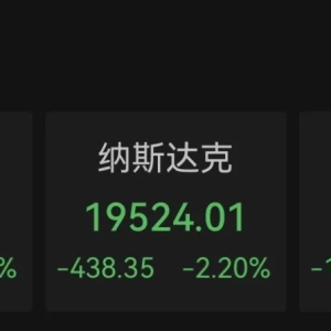 美股全线重挫！联合健康股价大跌7.3%