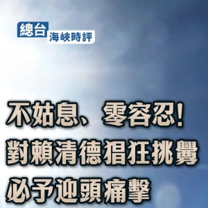 总台海峡时评：不姑息、零容忍！对赖清德猖狂挑衅必予迎头痛击 ...