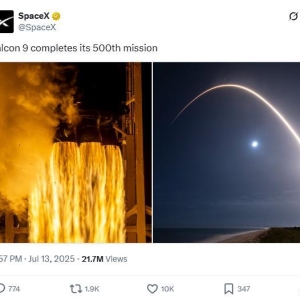 问世15年，SpaceX猎鹰9号完成第500次发射